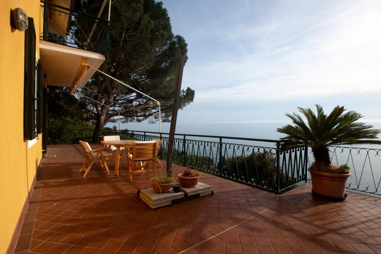 080 - La Villa Storica Il Vigneto 45B, Terrazza Sul Mare - Parcheggio Privato Gratis Moneglia Eksteriør bilde