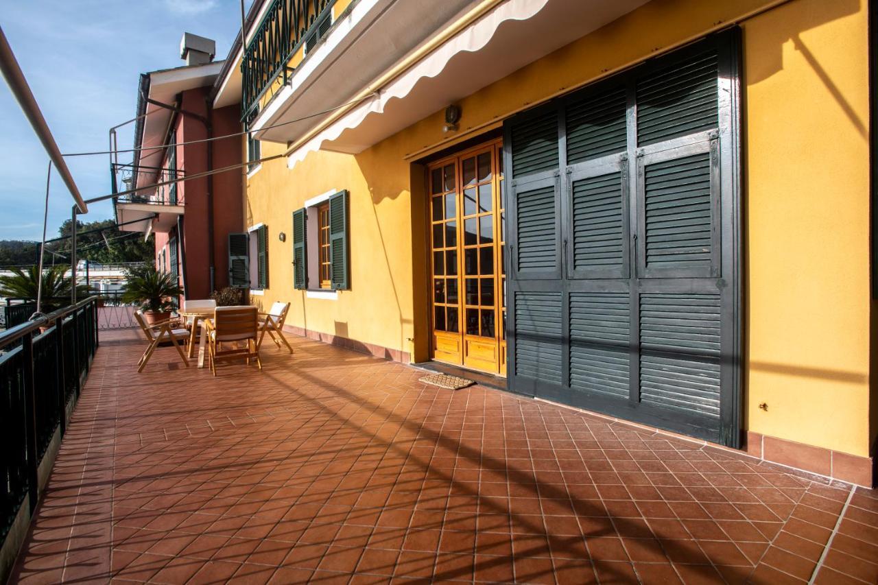 080 - La Villa Storica Il Vigneto 45B, Terrazza Sul Mare - Parcheggio Privato Gratis Moneglia Eksteriør bilde